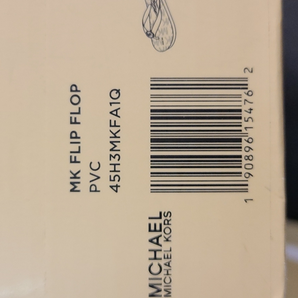 Nitb Michael Kors signature ballet pink MK logo jelly flip-flop - Picture 5 of 5